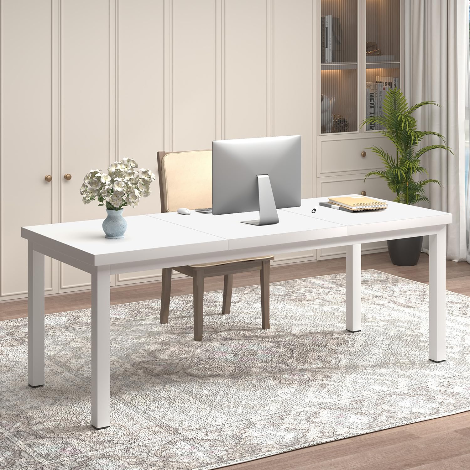 높이 조절이 가능한 다리가 있는 63인치 컴퓨터 책상, - Home Office Work Table 리뷰 및 가격